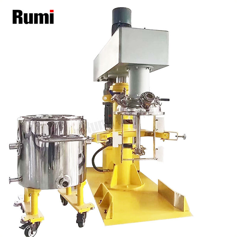 Vacuum Hydraulic Lifting Double Shaft Dispersing Mixer