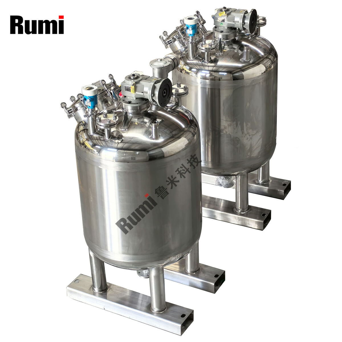 1500L Stainless Steel Mixing Tank with Wall Scraper